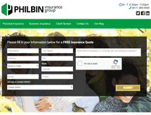 Tablet Screenshot of philbininsurancegroup.com